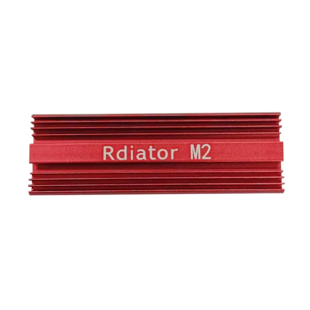 Disco rigido a stato solido NVME dissipatore di calore disco rigido radiatore alluminio (rosso)