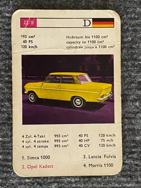 Einzelkarte, Opel Kadett A, seltenes Bild, Zustand siehe Bild