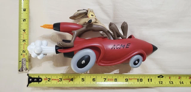 Figurine Rutten Coyote Et Rocket Car - Looney Tunes - Résine - Excellent état