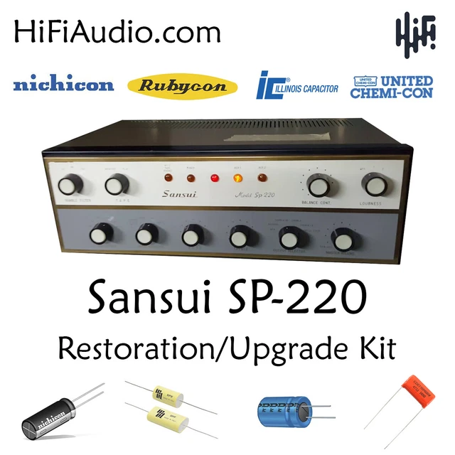 Sansui AU-6900 restoration kit filter capacitor repair | Reverb