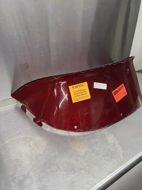 95 Polaris Indy evolved Chassis Transparent RED Sno Stuff Windshield NOS Vintage