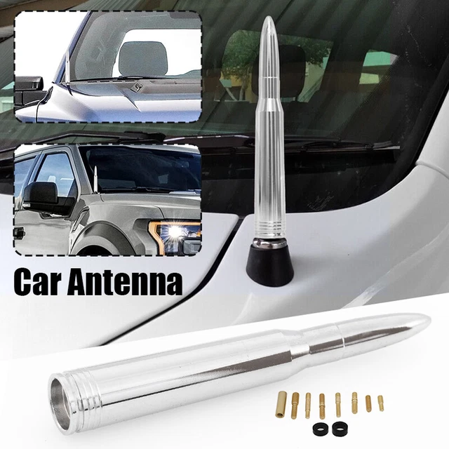 CHROME BULLET ANTENNA for Chevrolet Silverado Avalanche 2007 2021 GMC