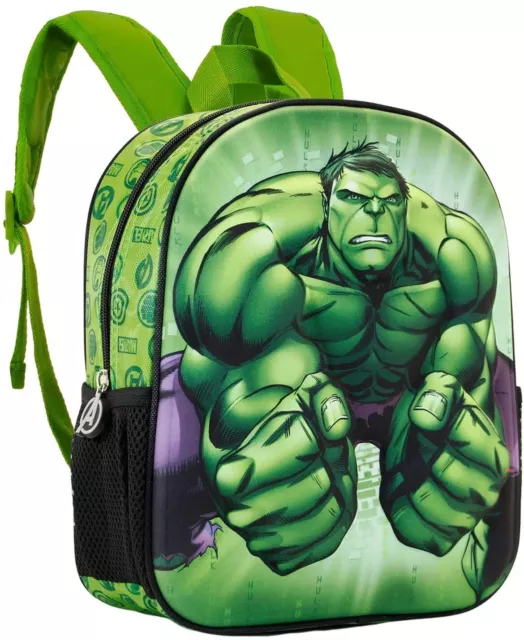 Hulk Avengers Zainetto Zaino 3D Scuola Materna Asilo tempo Libero