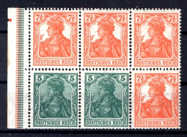 DR-ZusDr. HEFTCHENBLATT HBL 22abB LUXUS ** MNH POSTFRISCH 320EUR (T8552