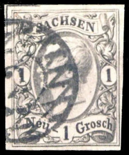 1855, Altdeutschland Sachsen, 9 EW, gest. - 2716456
