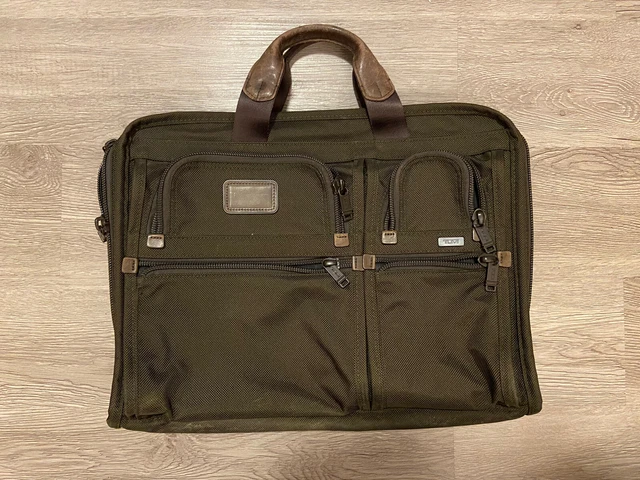 Tumi Alpha 2 Expandable Briefcase Messenger Bag Laptop Travel 2611BH