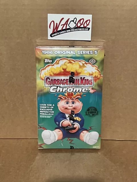 2022 Topps Garbage Pail Kids Chrome Hobby Box 1986 Original Series 5
