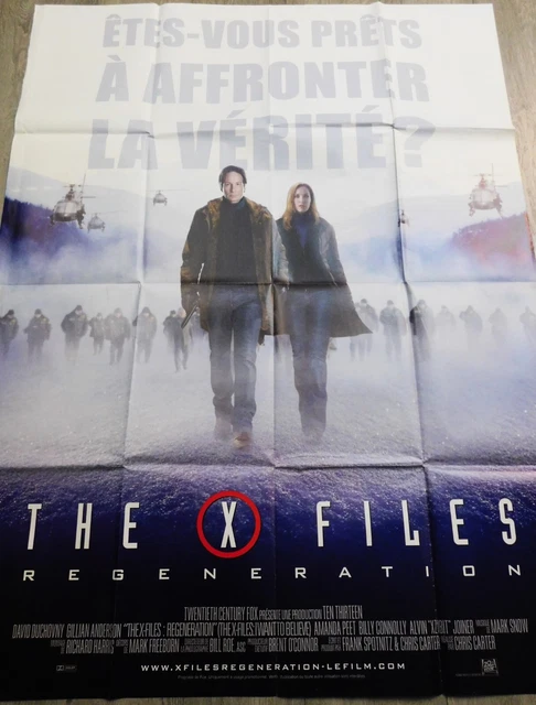 The X Files Regeneration Affiche ORIGINALE Poster 120x160cm 47"63 2008 Duchovny