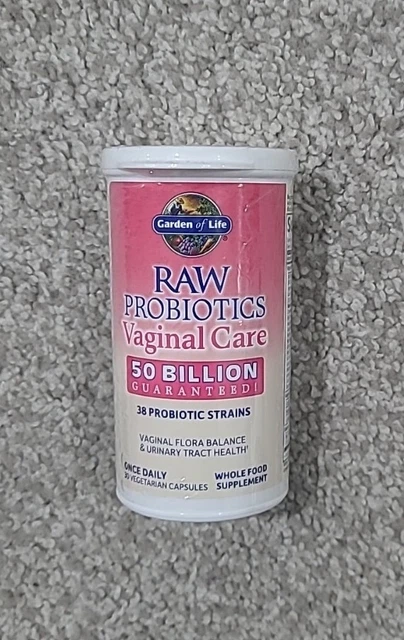 RAW Probiotics Vaginal Care 30 Vegetarian Capsules Garden of Life EXP 9/2023 RAW Probiotics Vaginal Care 30 Vegetarian Capsules Garden of Life EXP 9/2023