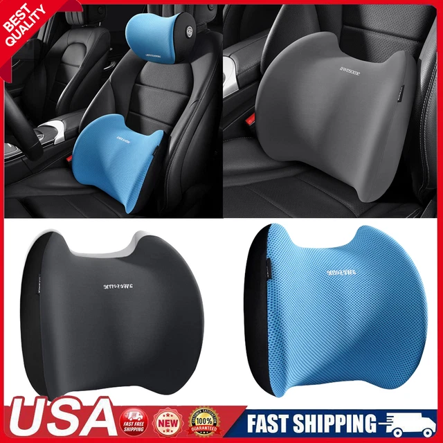 Memory Foam Lumbar Back Support Cushion Car Seat Office Home Chair Travel Pillow