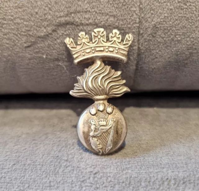 WW1 ERA ROYAL Irish Fusiliers Cap Badge - Silver $49.58 - PicClick