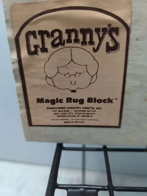De Colección De Lote Antiguo Granny's Magic Rope Alfombra Kit Bloque Máquina De Hacer Hilos