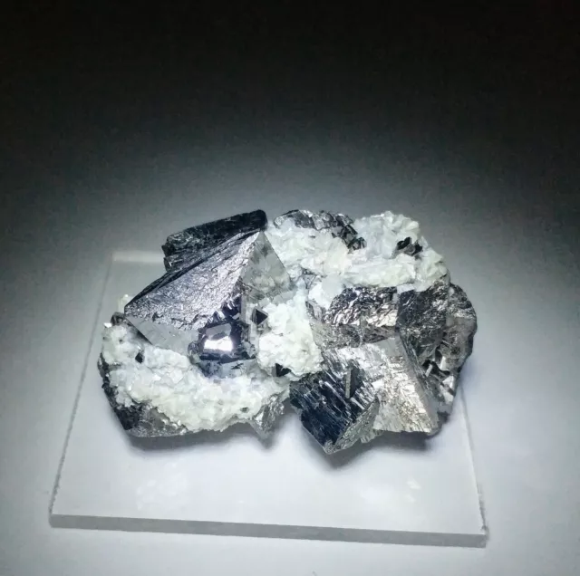 ***SUPERB-Sparkling Metallic Arsenopyrite & Muscovite crystals, mine China***