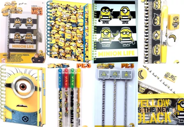 MINION DESPICABLE ME 3 Stationery Set,Notebook Party Bag Fillers School Gift