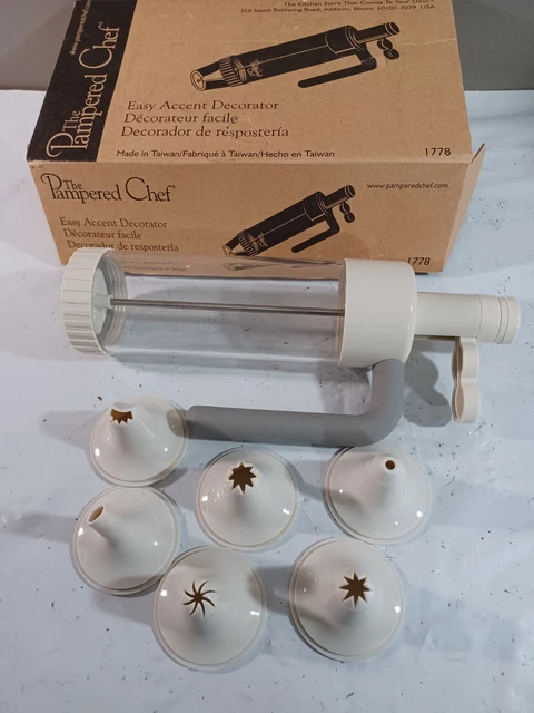 The Pampered Chef Decorador de Acento Fácil #1778 Pastel Helado Escarcha Falta 1 pieza