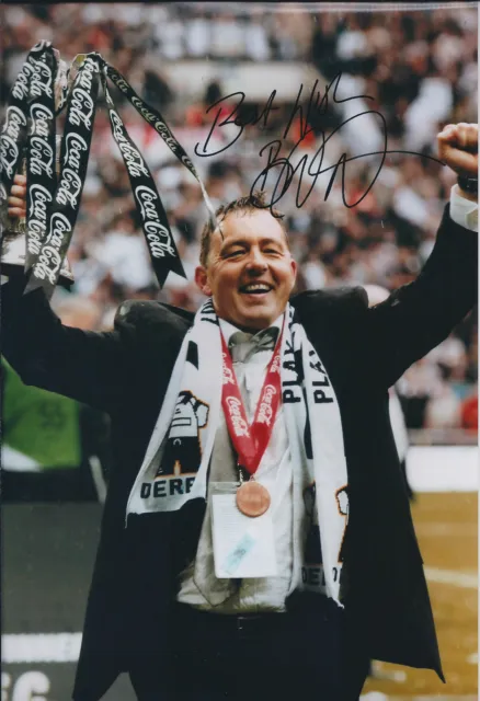 Billy DAVIES SIGNED COA Autograph 12x8 Photo AFTAL Derby Nottingham Forest