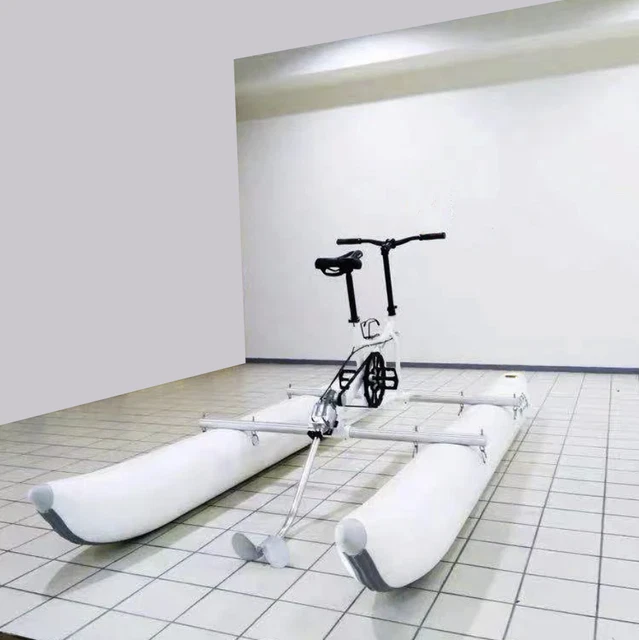 WATER BIKE PONTOON Catamaran Paddle Pedal Boat Hydro Water Kayak Sport