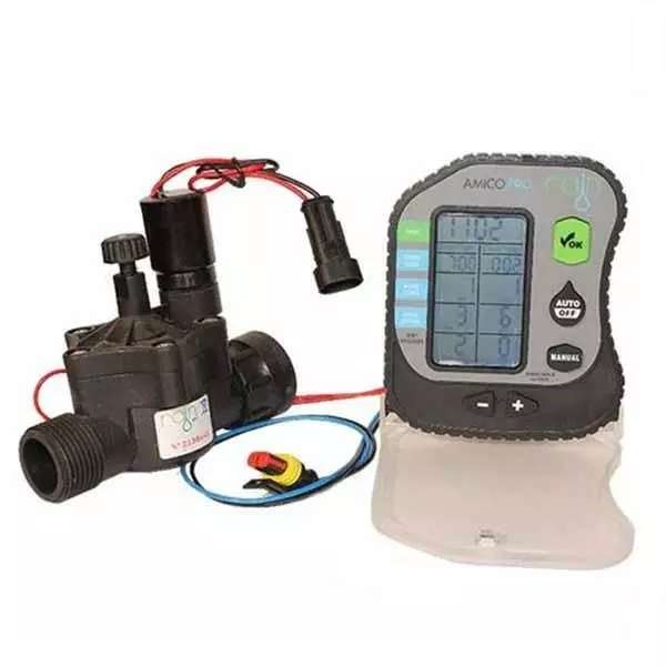 Centralina irrigazione a batteria da pozzetto con elettrovalvola - 2 programmi -