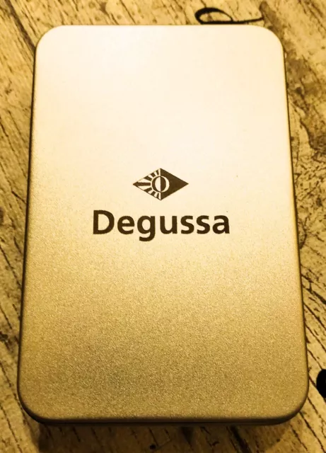 Degussa Dose - originale Geschenk Metalldose für verschiedene Blisterbarren