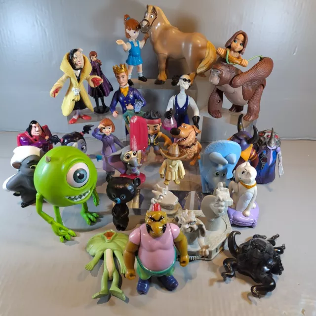Mixed Disney figures bundle job lot Cake Toppers Monsters inc Aristocats etc