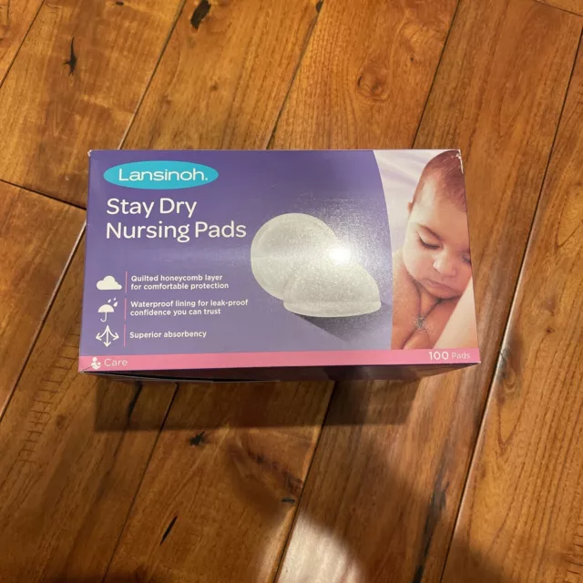 Lansinoh Stay Dry Disposable Nursing Pads Breastfeeding ~200