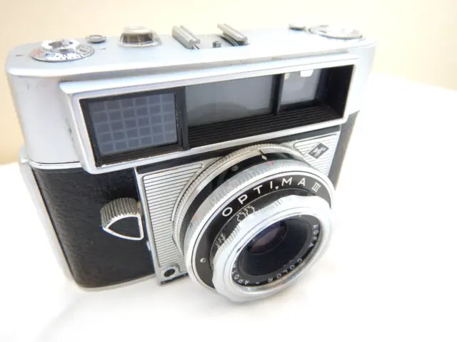 AGFA OPTIMA 3 COMPUR CAMERA with Agfa color-apotar 1:2.8/45 lens CASE 6112