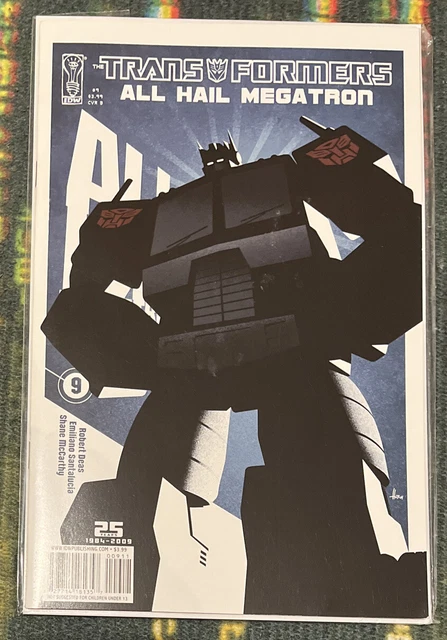 Transformers All Hail Megatron #9 Cover B Comics 2009 Sent In A CBoard Mailer