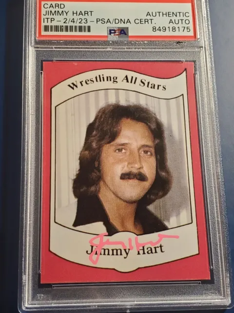 Jimmy Hart PSA AUTO Hard Signed 1983 Wrestling All-Stars Japanese Edition RARE