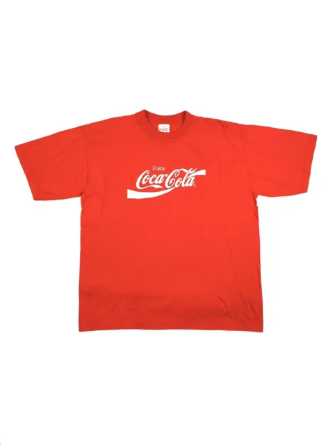 Vintage 1980’s Coca-Cola Promotional Red T-shirt | XL
