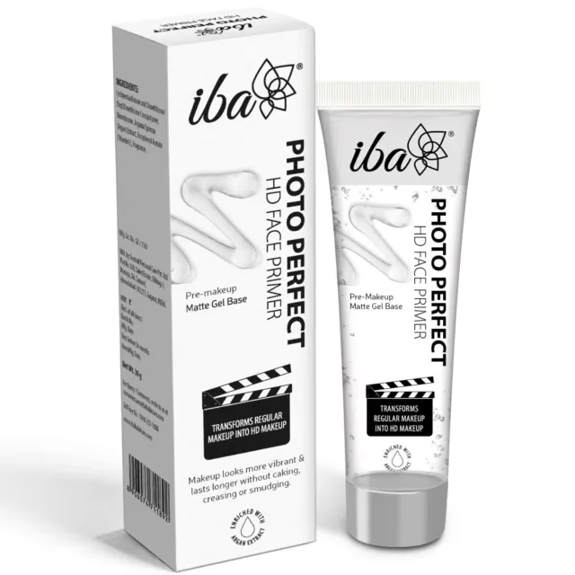 Iba Photo Parfait HD Visage Base Transparent pour Visage Maquillage 35gm
