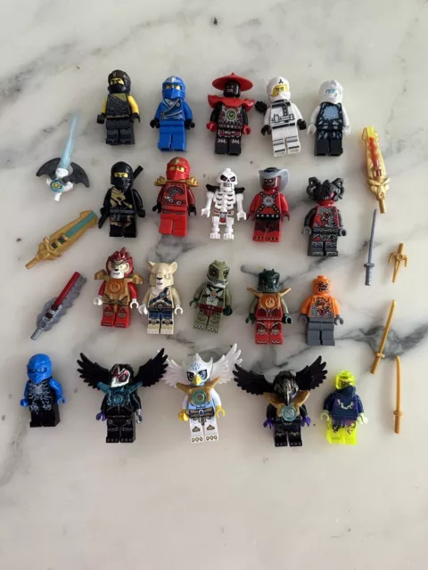 Gros Lot De 20 Mini Figurines Lego Chima Et Ninjago Avec Rare