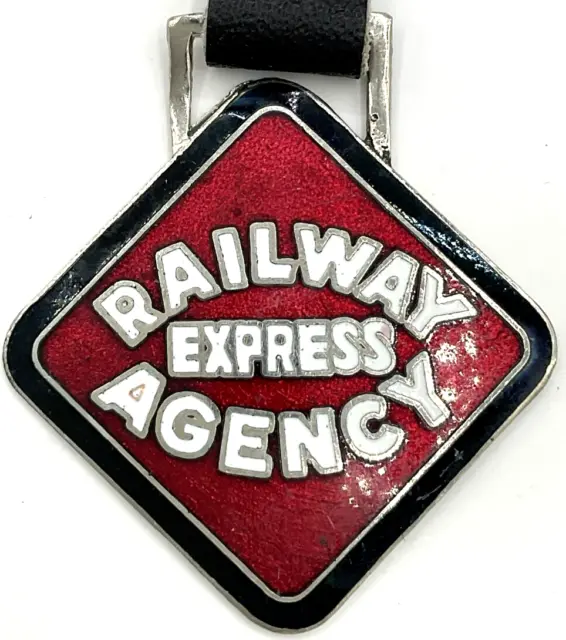 Railway Express Agency Pocket Watch Fob Train Travel Railroad
