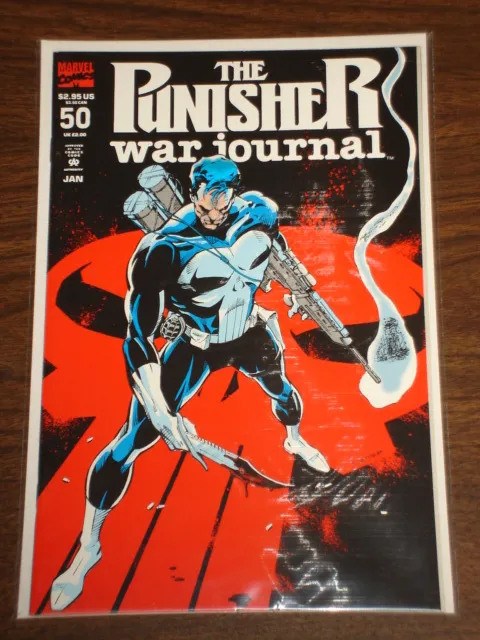Punisher War Journal #50 Vol1 Marvel Embossed Cvr January 1993