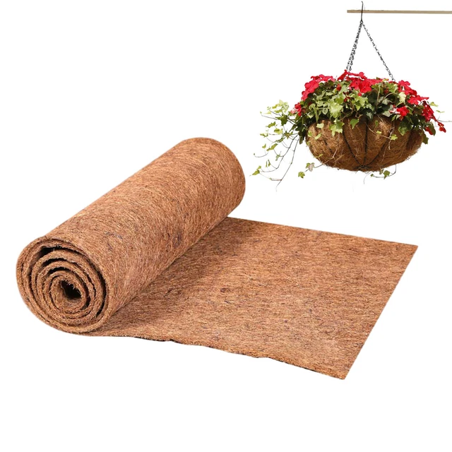 15X80 INCH NATURAL Coconut Coir Liner Sheets Coco Fiber Roll Coco Mat
