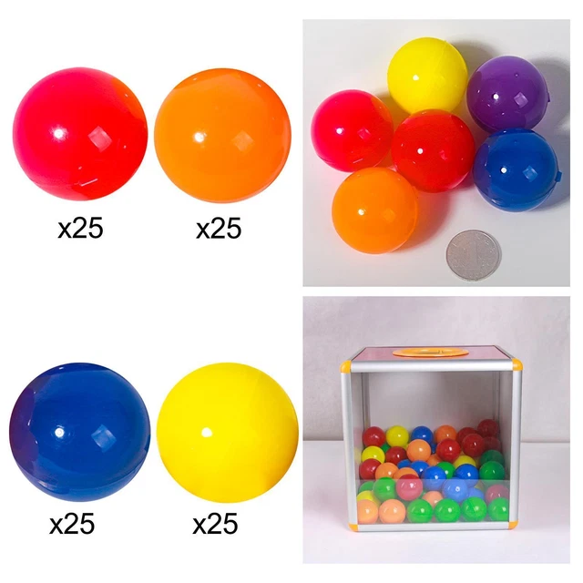 20 Boules De Loterie/tombola Ouvrables - Plastique Violet, 4 Cm, Pour Jeux De Bingo, Distributeurs, Fêtes, Activités Groupe - 3