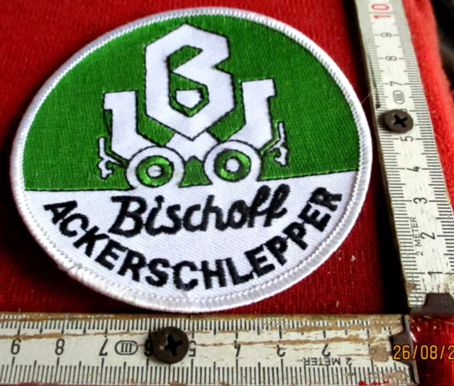 Bischoff Ackerschlepper Oldtimer Traktor Schlepper Trecker altes Stoff-Abzeichen