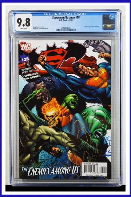 Superman Batman #28 CGC Graded 9.8 DC September 2006 White Pages Comic Book