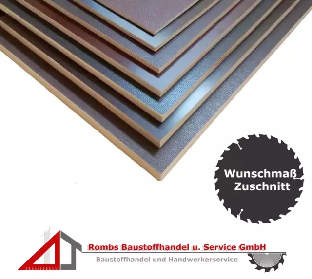 Siebdruckplatte 6,5 9 12 15 18 21 24 27 30 40mm wetterfeste Bodenplatte ab47€/m² 3