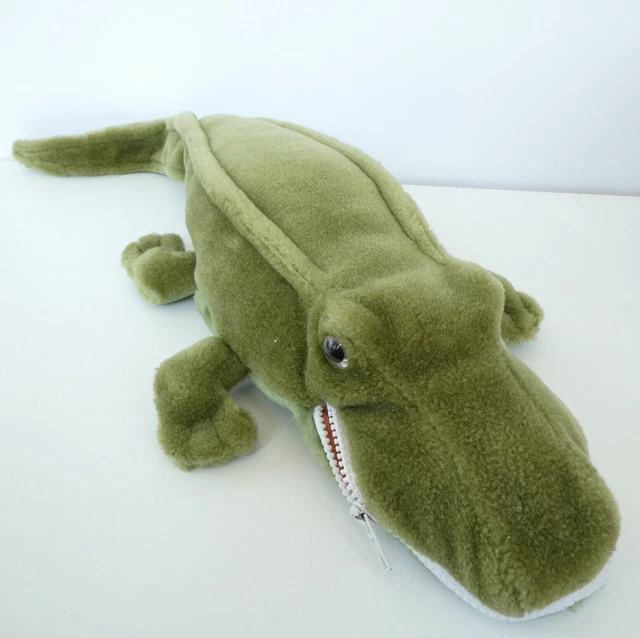 FOLKMANIS FOLKTAILS CROCODILE Alligator Hand Puppet Full Body Zipper