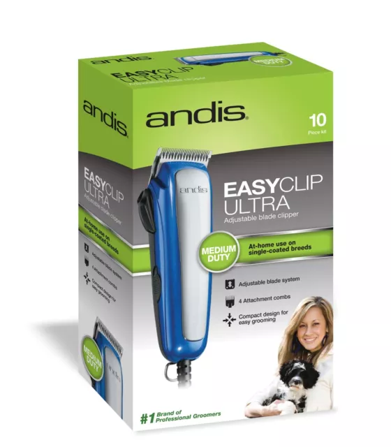 Andis EasyClip Ultra Medium Duty Adjustable Blade Pet Dog Grooming Clipper 2