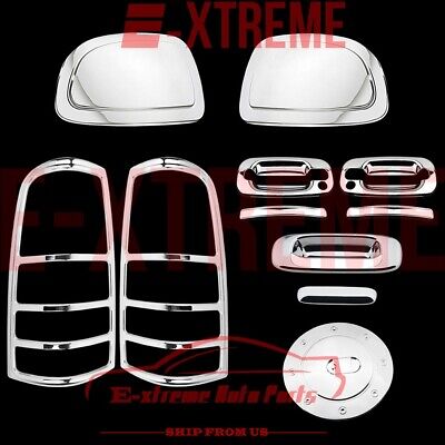 99-02 Chevy Silverado Chrome Covers Mirror Door handle Tailgate Taillight Gas H