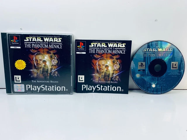 Jeu Star Wars Épisode 1 La Menace Fantôme Sur Sony PlayStation 1 - Complet, Très Bon état