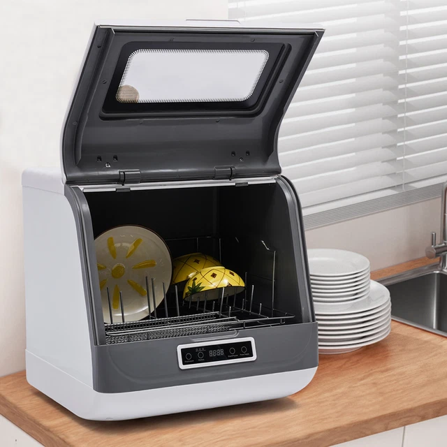 COUNTERTOP DISHWASHER 1200W w/3Washing Programs Compact/Table Top Large