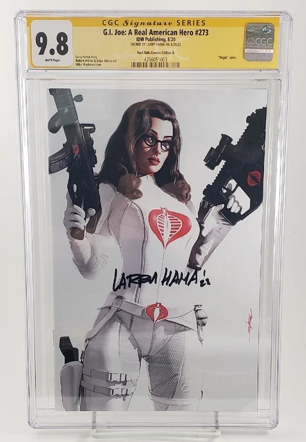 Cgc 9.8 Signed Larry Hama G.i. Joe Rah #273 Baroness Snow Virgin Variant Cover