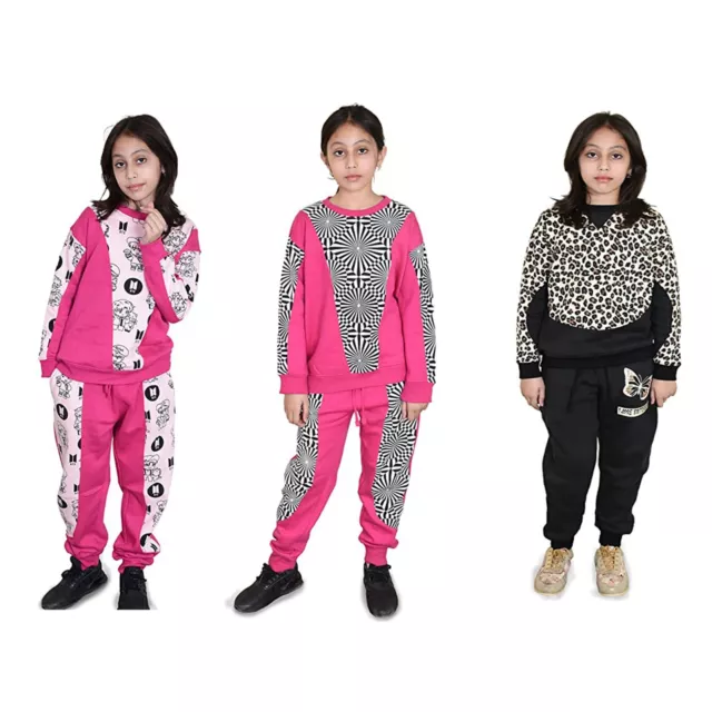Set tuta ragazza 2 pezzi felpa e fondo jogging set tuta per bambino