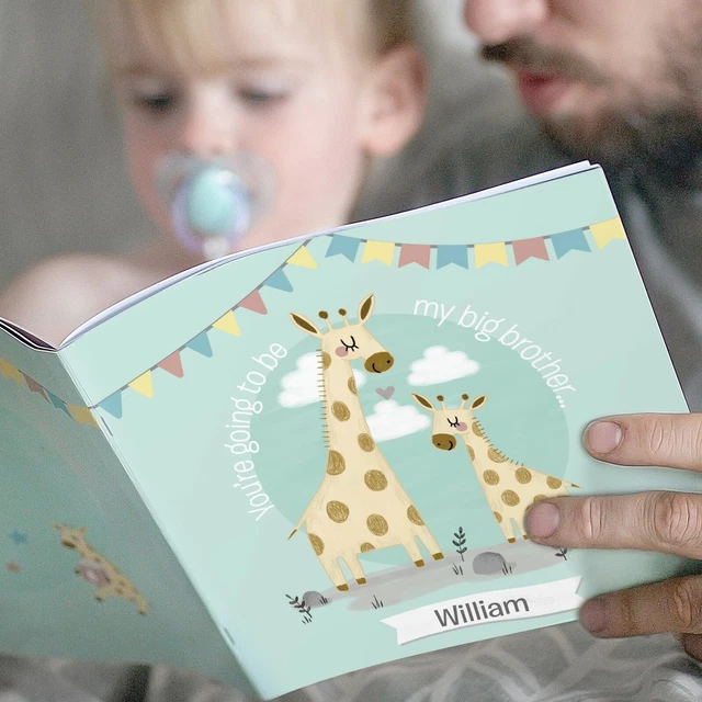 Libro de cuentos personalizado del Gran Hermano nuevo bebé en camino