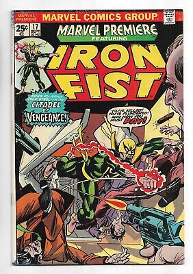 Marvel Premiere #17 Marvel Comics 1974 Larry Hama art / Featuring Iron Fist