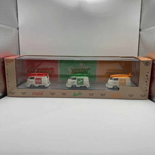 M2 Machines 1960 VW Delivery Vans - Coca-Cola - Sprite - Fanta - Kool Kombi