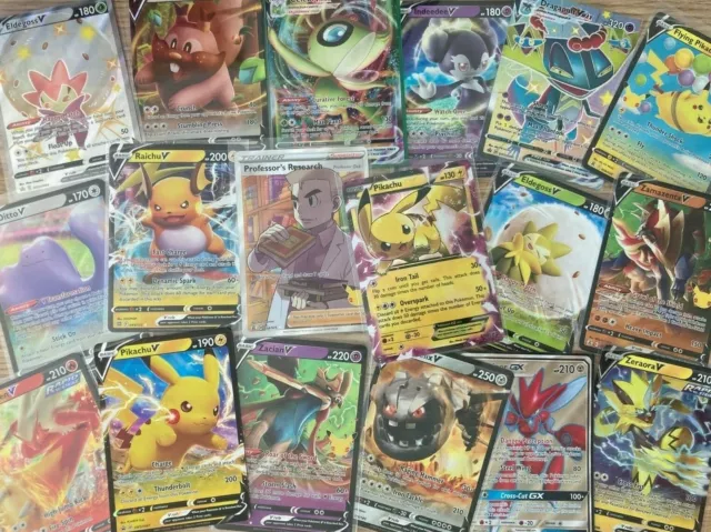500x Bulk Lot Booster Pack Box Holo Bundle Pokemon Card 6x ULTRA RARE EX GX V TG