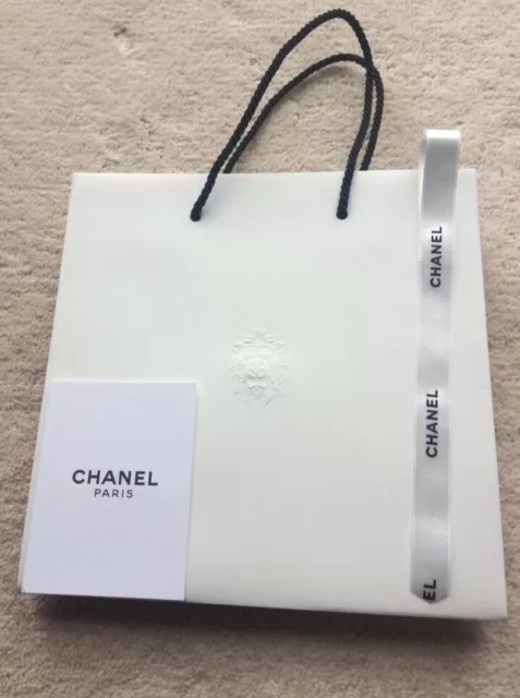 CHANEL, Party Supplies, Authentic Chanel Camellia Flower Ribbon Black  Shopping Bag